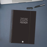 AGENDA ANUAL 2026 OPAQUE E40 DP NEGRO | FINOCAM